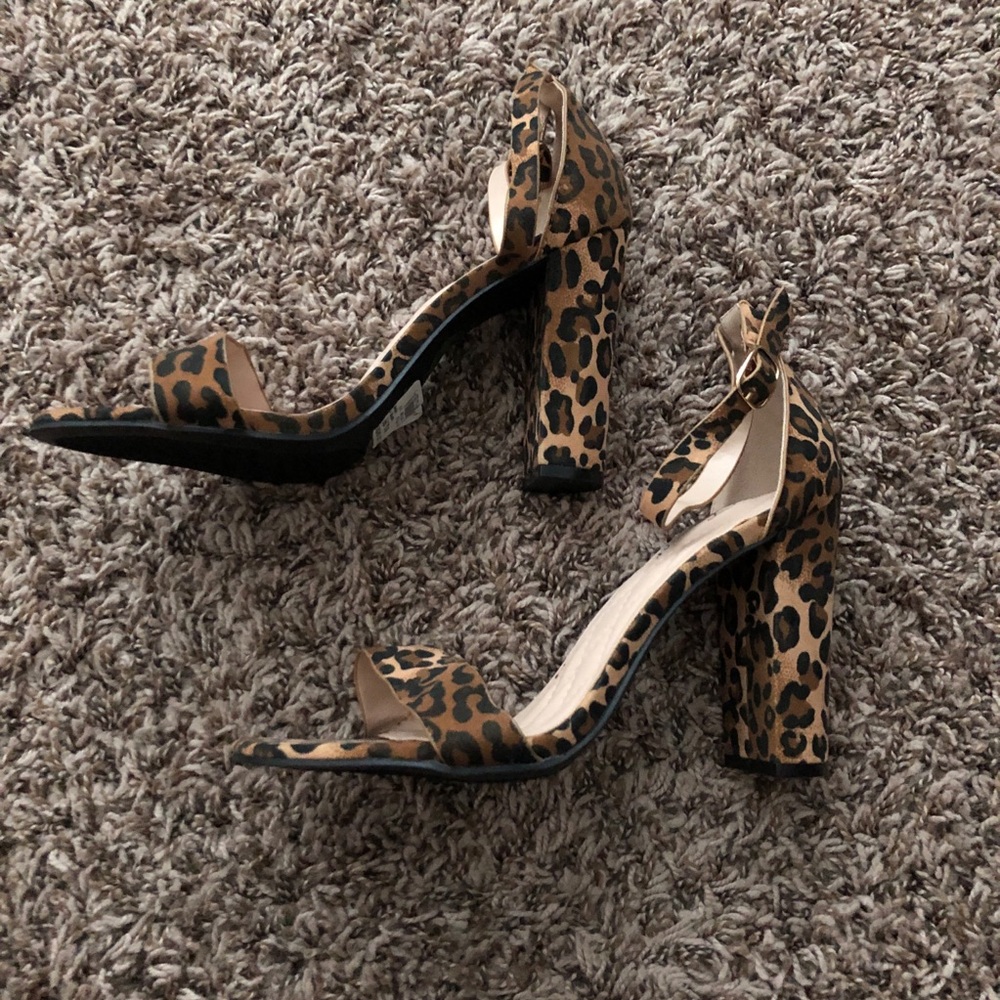 Leopard print heels